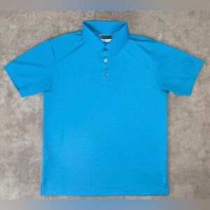 PGA Tour Airflux Men's Golf Polo Size Small Turquoise